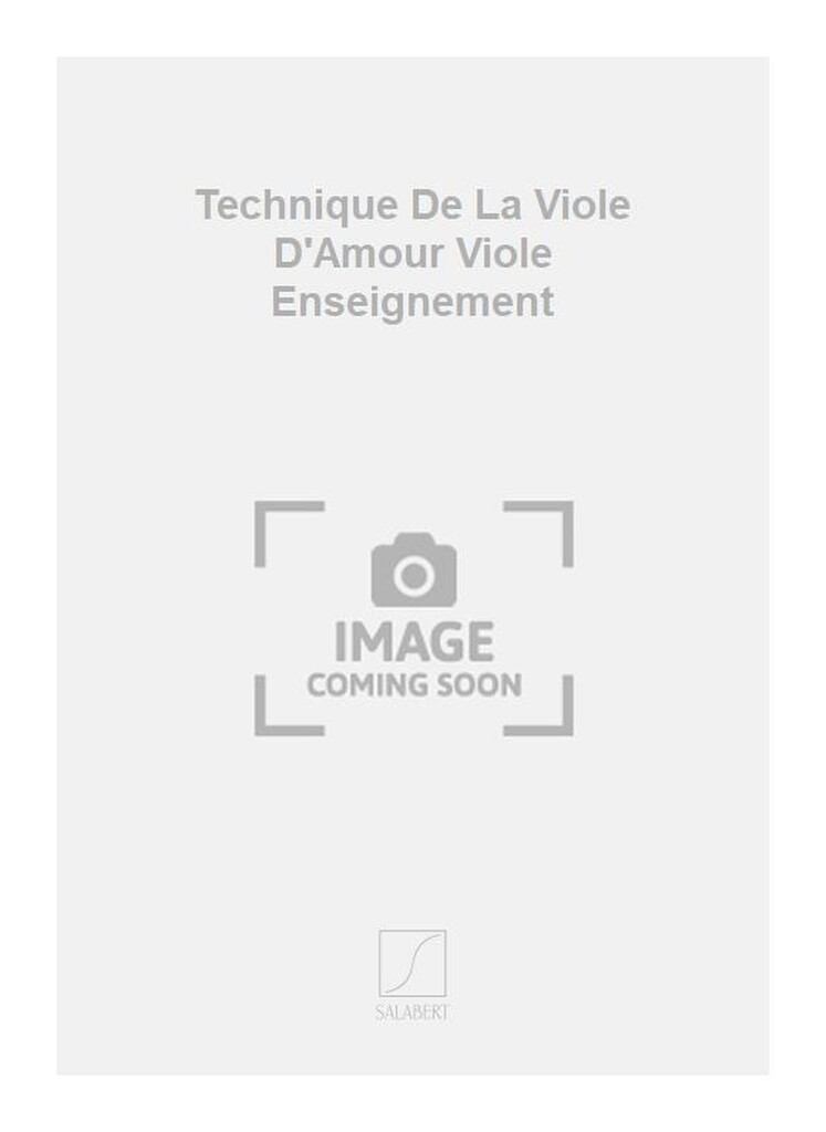Technique De La Viole D'Amour Viole Enseignement